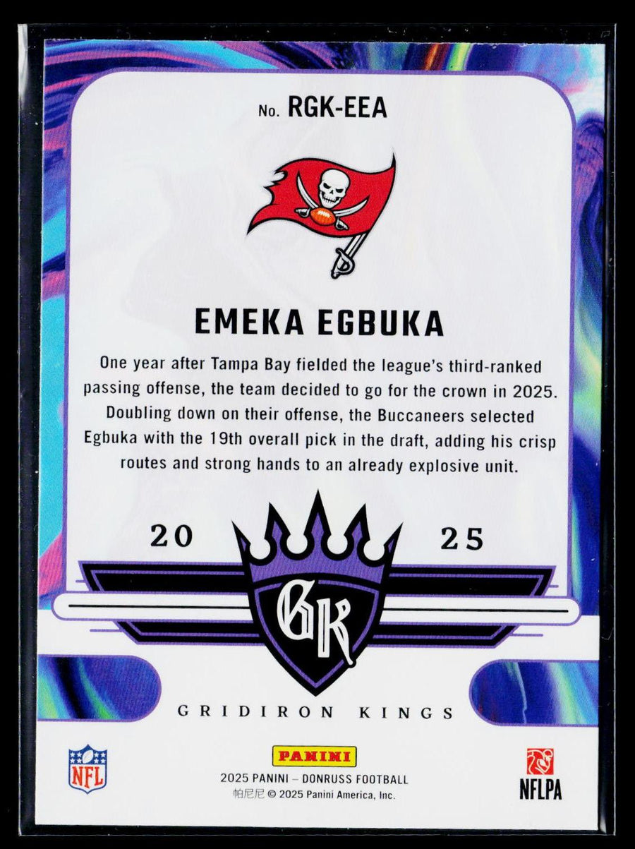 2025 Donruss #RGK-EEA Emeka Egbuka Rookie Gridiron Kings