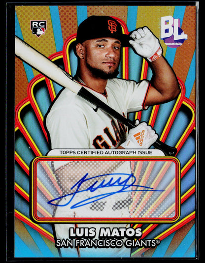 2024 Topps Big League #OAA-LM Luis Matos Opening Act Autographs