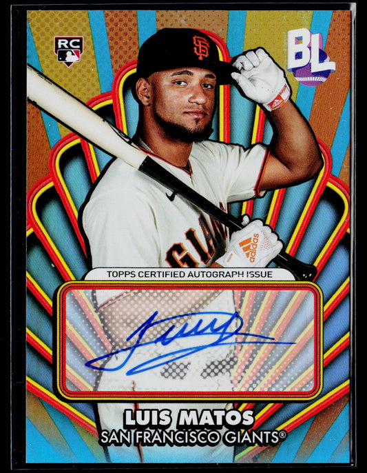 2024 Topps Big League #OAA-LM Luis Matos Opening Act Autographs