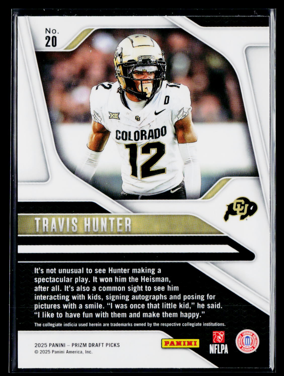 2025 Panini Prizm Draft Picks #20 Travis Hunter