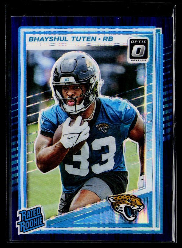 2025 Donruss Optic #272 Bhayshul Tuten Purple Shock