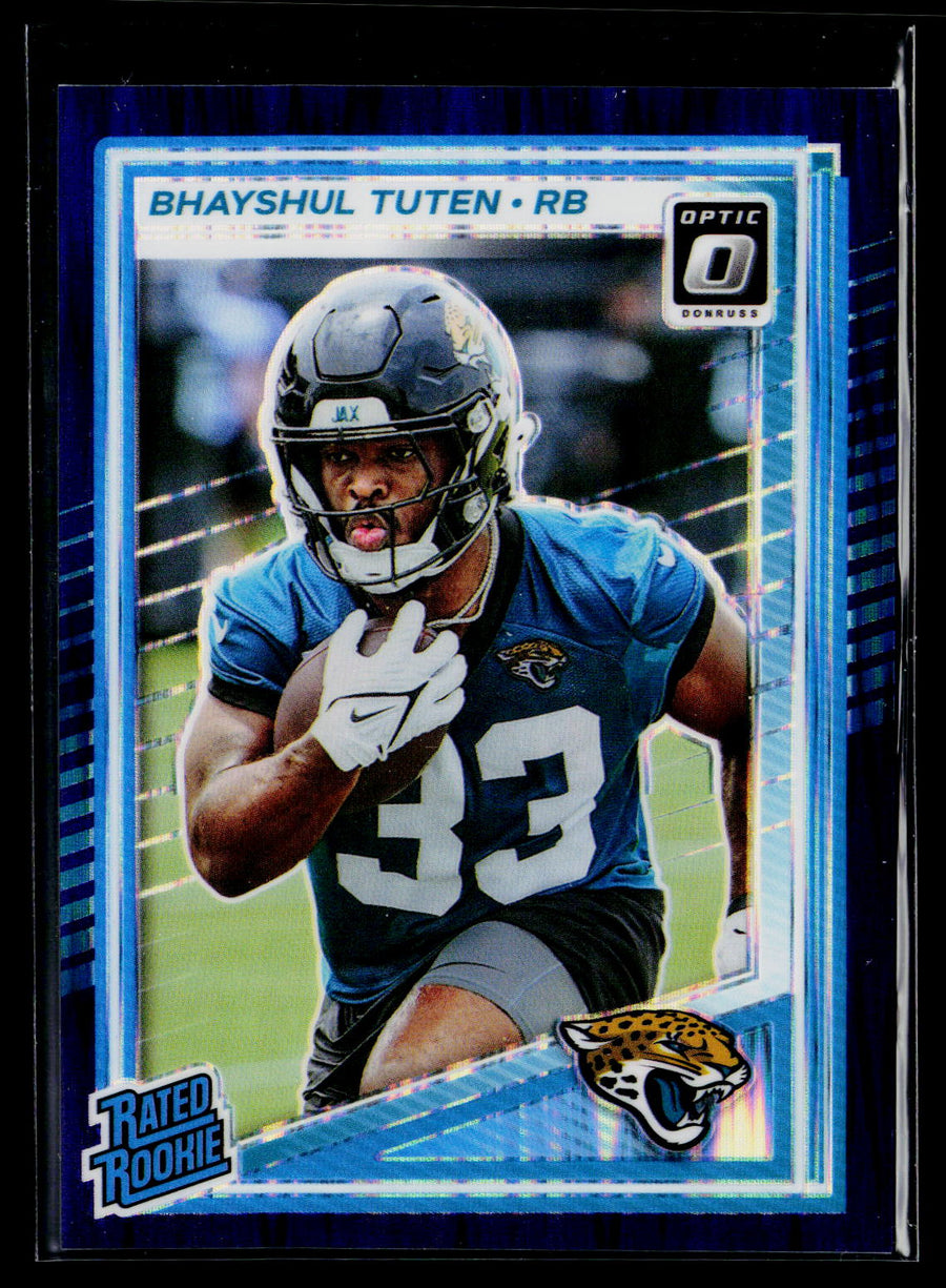 2025 Donruss Optic #272 Bhayshul Tuten Purple Shock