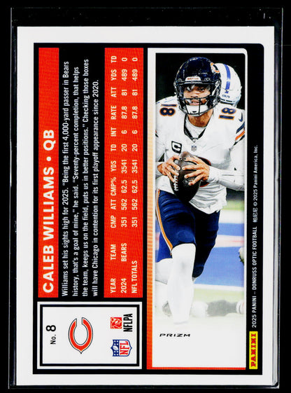 2025 Donruss Optic #8 Caleb Williams