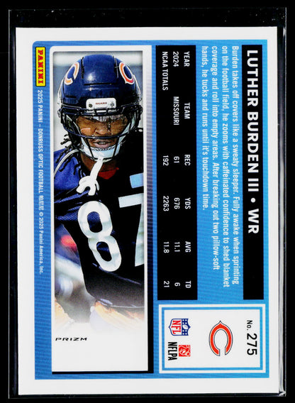 2025 Donruss Optic #275 Luther Burden III Purple Shock