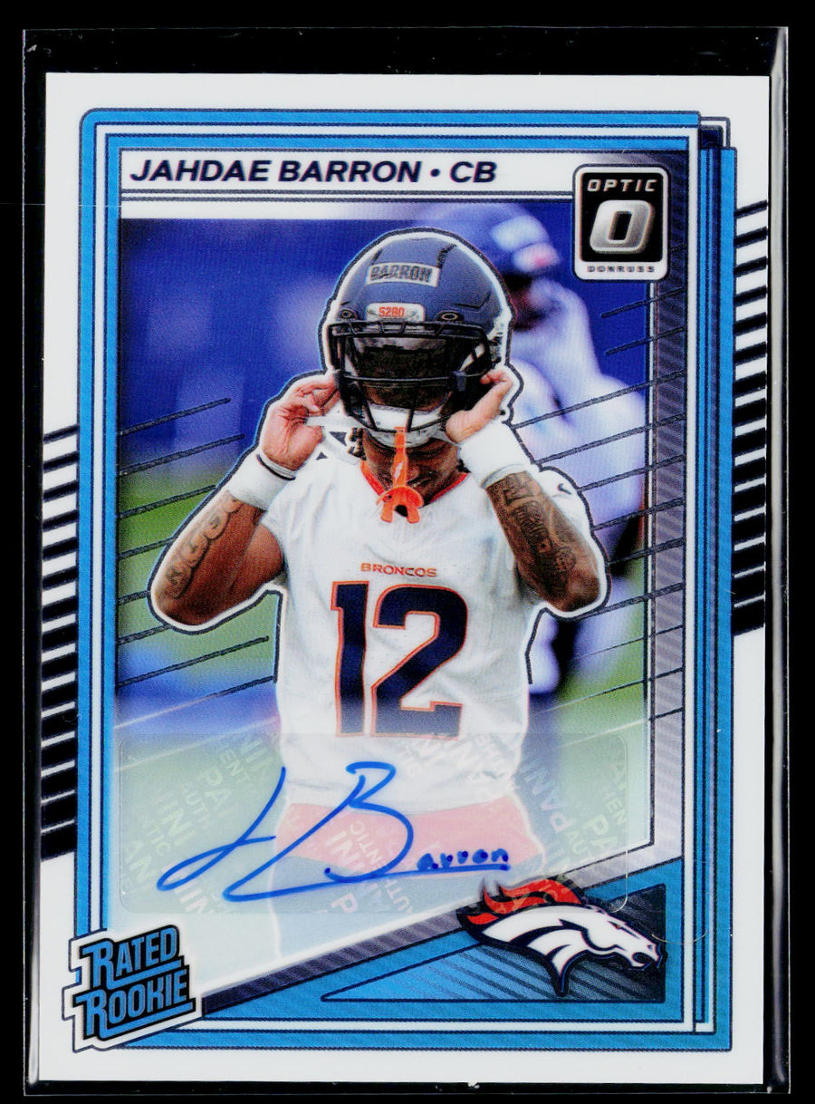 2025 Donruss Optic #207 Jahdae Barron Rated Rookies Autographs #/350