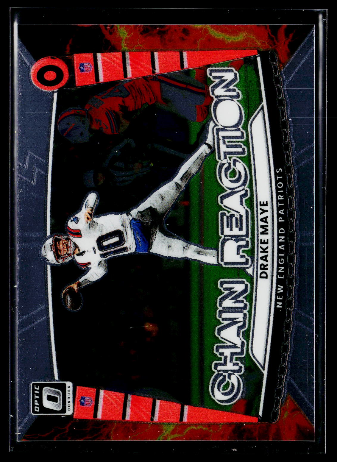 2025 Donruss Optic #9 Drake Maye Chain Reaction