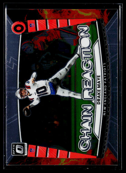 2025 Donruss Optic #9 Drake Maye Chain Reaction
