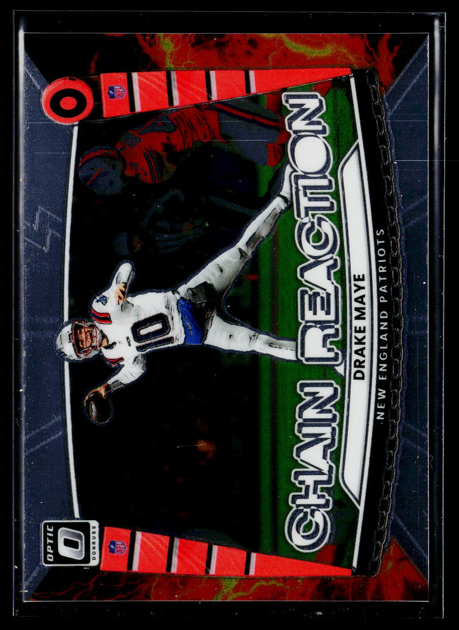 2025 Donruss Optic #9 Drake Maye Chain Reaction