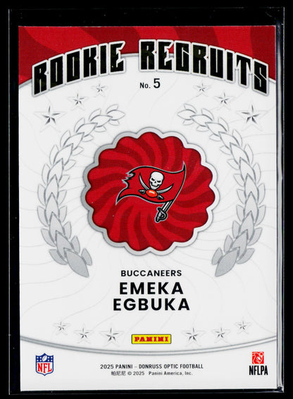 2025 Donruss Optic #5 Emeka Egbuka Rookie Recruits