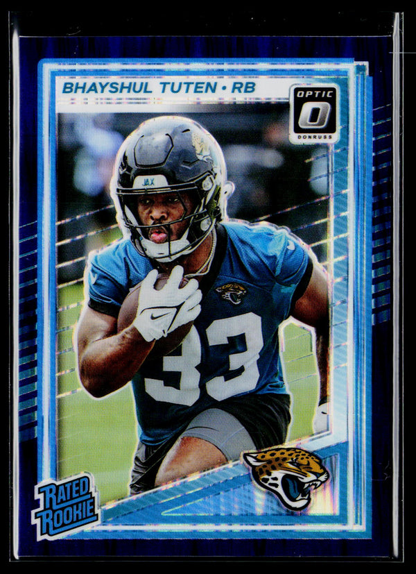 2025 Donruss Optic #272 Bhayshul Tuten Purple Shock