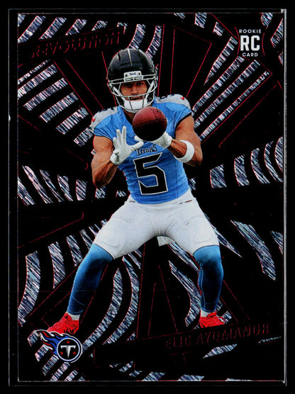 2025 Panini Revolution #209 Elic Ayomanor Red Swirl