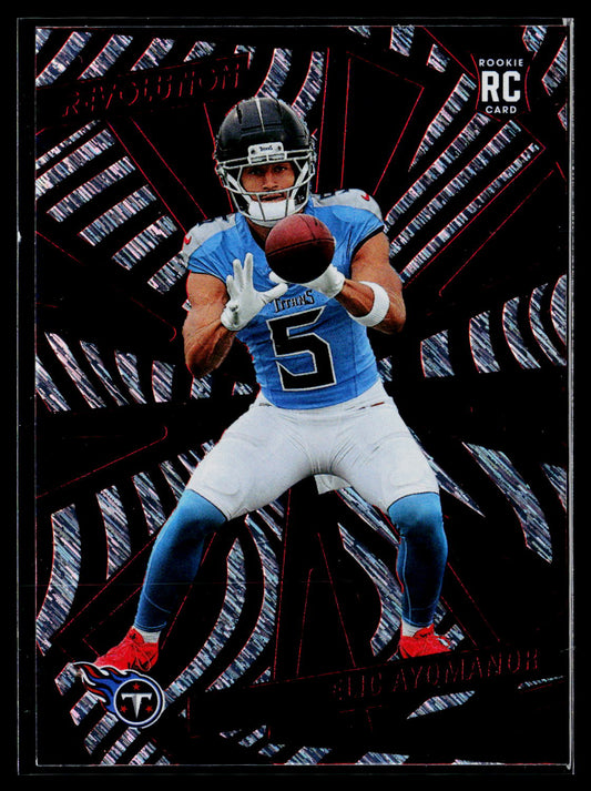 2025 Panini Revolution #209 Elic Ayomanor Red Swirl