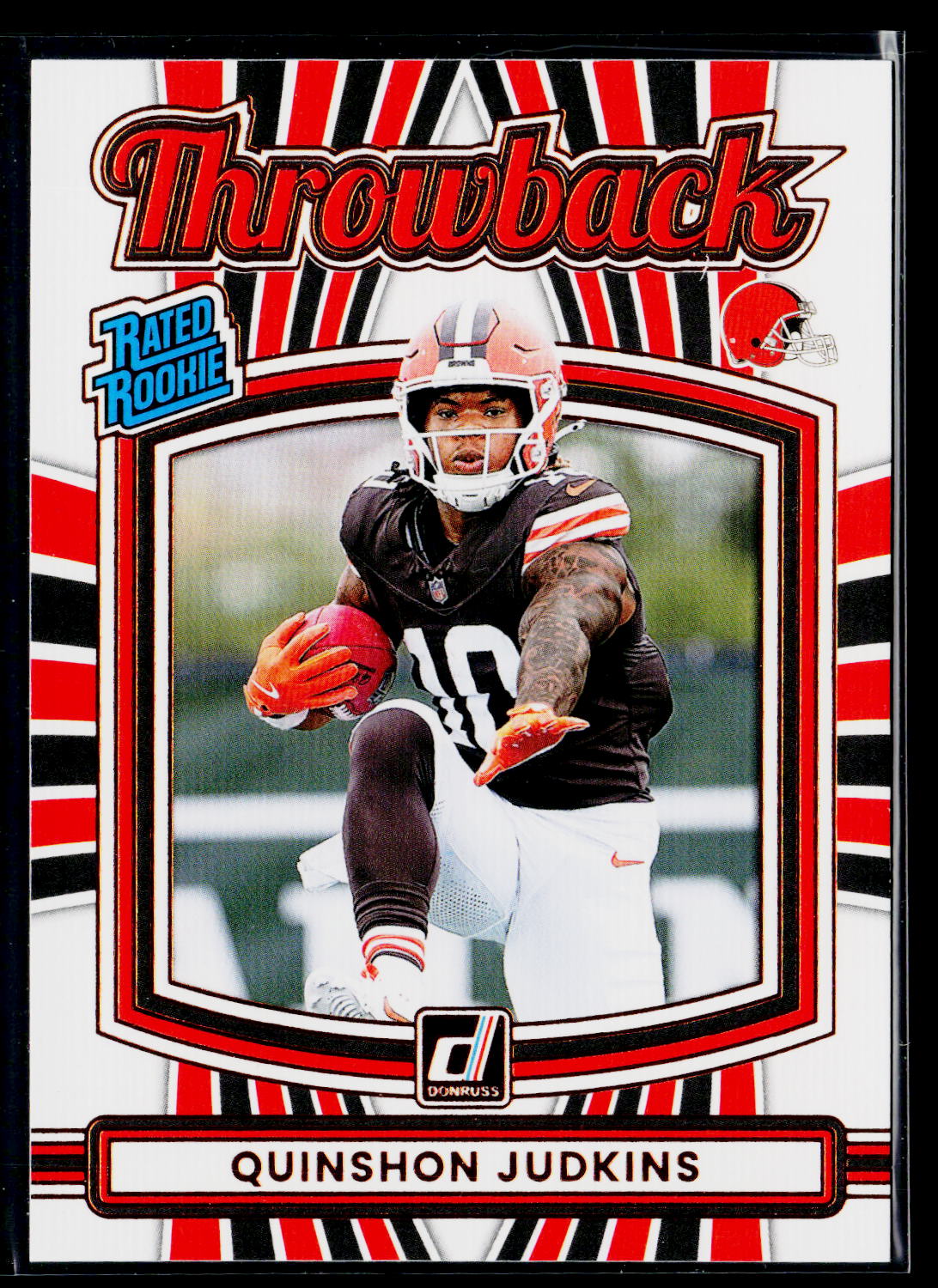2025 Donruss #26 Quinshon Judkins Rated Rookies Throwback