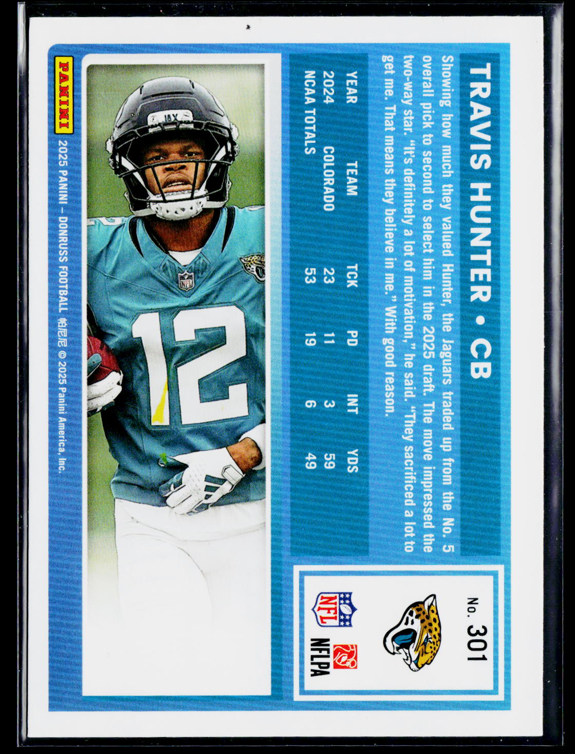 2025 Donruss #301 Travis Hunter