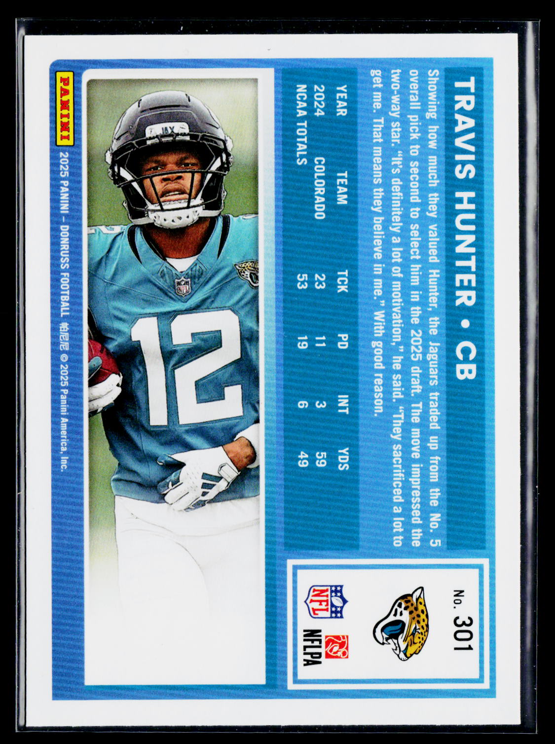 2025 Donruss #301 Travis Hunter