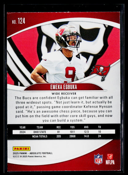 2025 Panini Absolute #124 Emeka Egbuka Retail