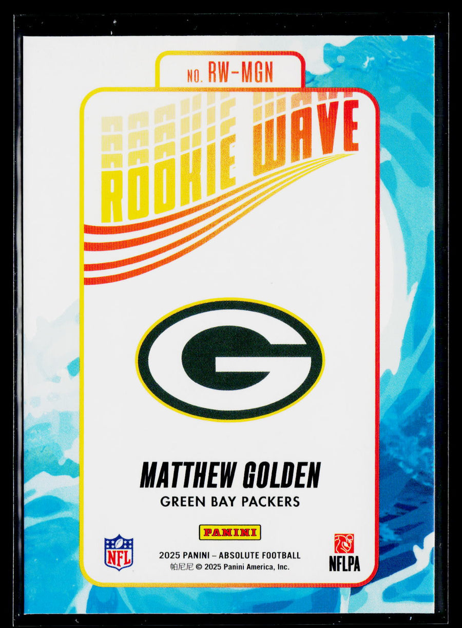 2025 Panini Absolute #RW-MGN Matthew Golden Rookie Wave