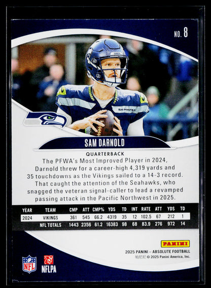 2025 Panini Absolute #8 Sam Darnold Retail