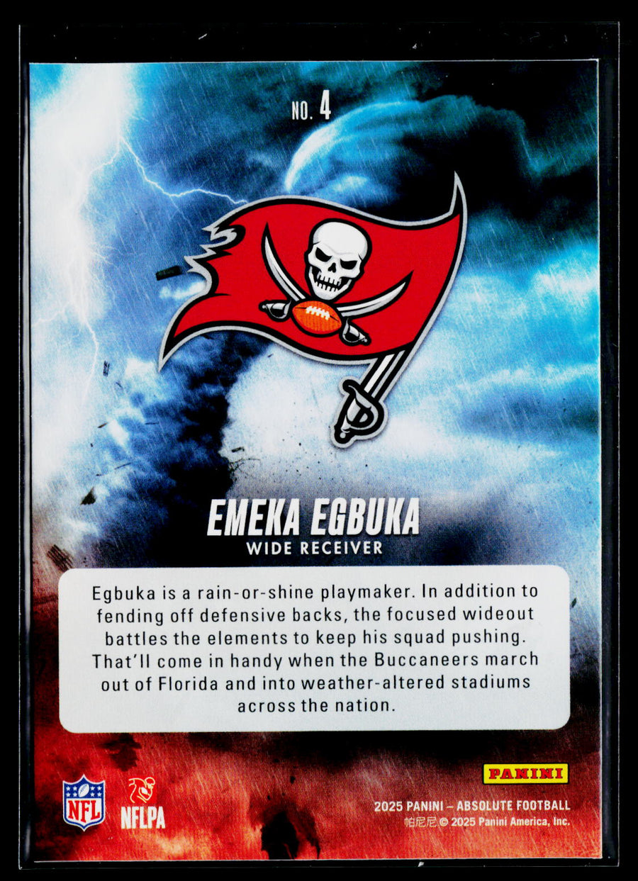2025 Panini Absolute #4 Emeka Egbuka By Storm