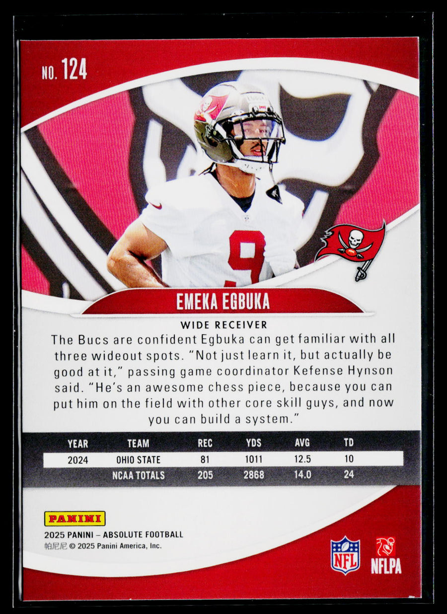 2025 Panini Absolute #124 Emeka Egbuka Retail