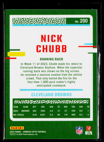 2023 Donruss Optic #200 Nick Chubb
