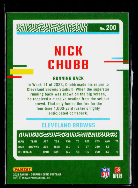 2023 Donruss Optic #200 Nick Chubb
