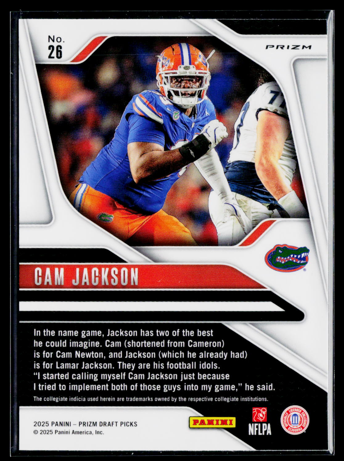 2025 Panini Prizm Draft Picks #26 Cam Jackson