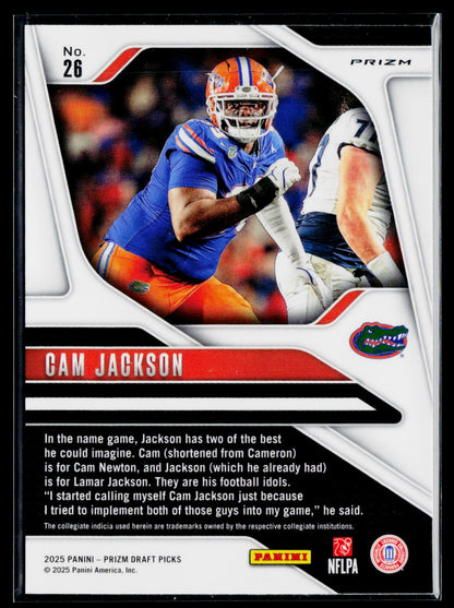 2025 Panini Prizm Draft Picks #26 Cam Jackson