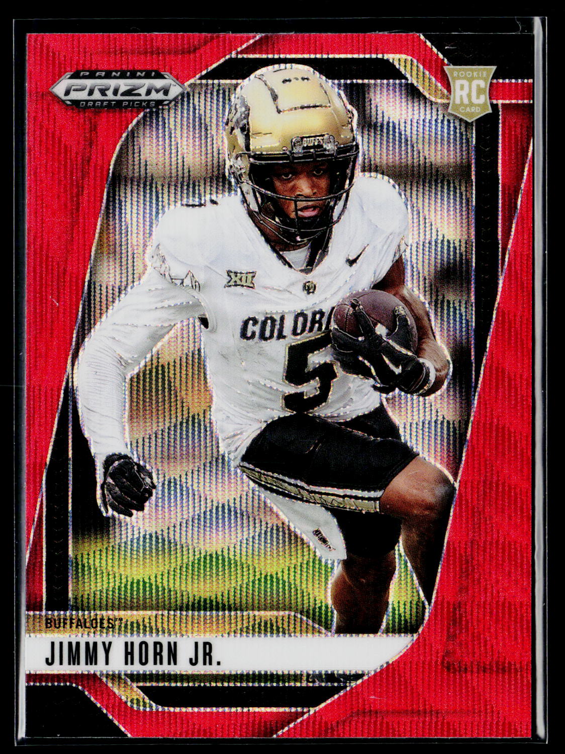 2025 Panini Prizm Draft Picks #22 Jimmy Horn Jr. Prizms Red Ice