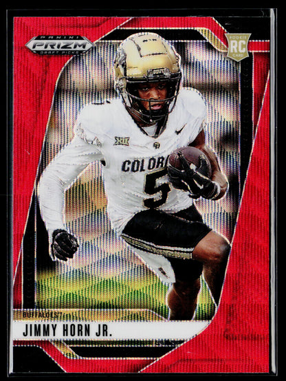 2025 Panini Prizm Draft Picks #22 Jimmy Horn Jr. Prizms Red Ice