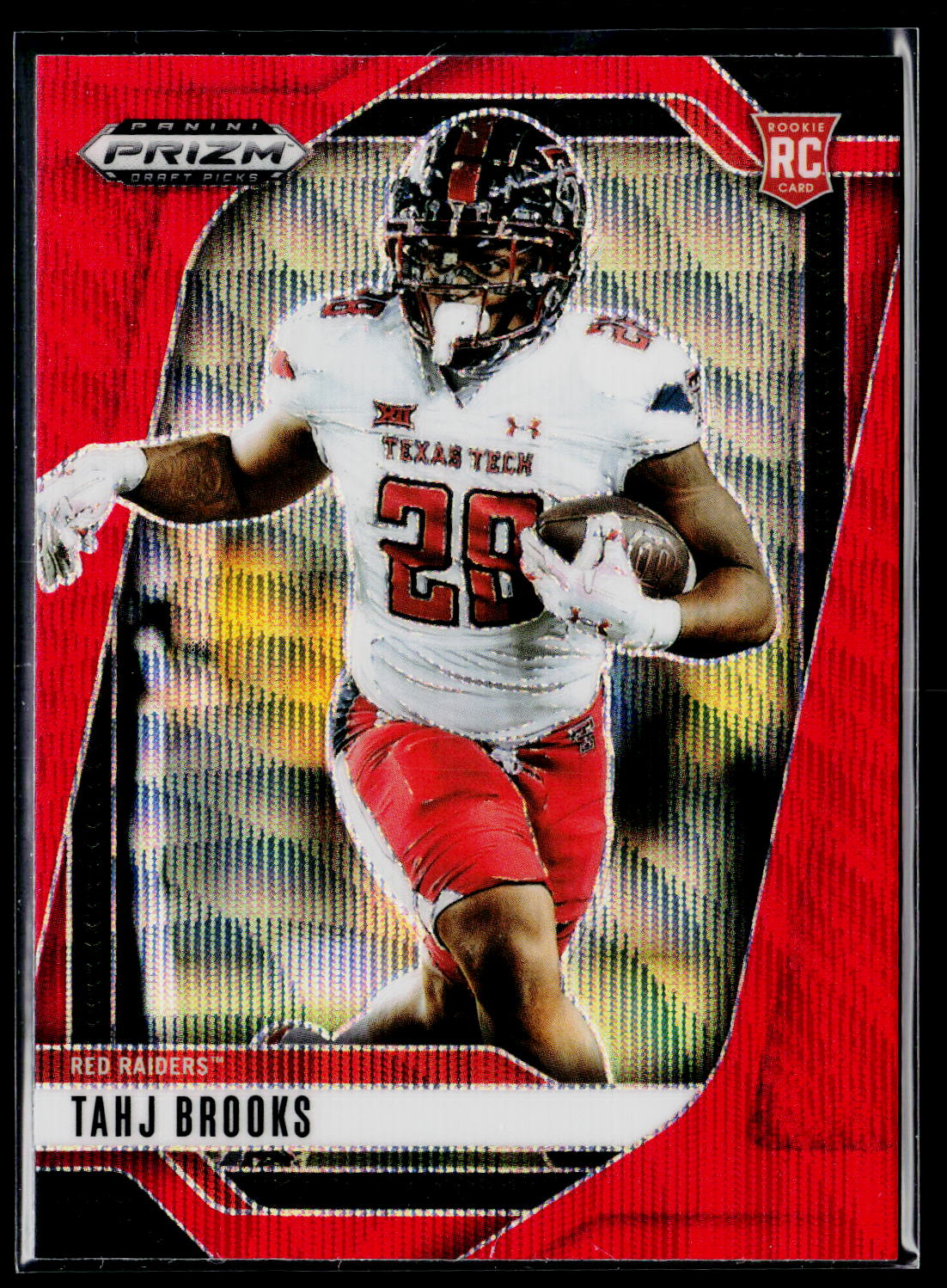 2025 Panini Prizm Draft Picks #134 Tahj Brooks Prizms Red Ice