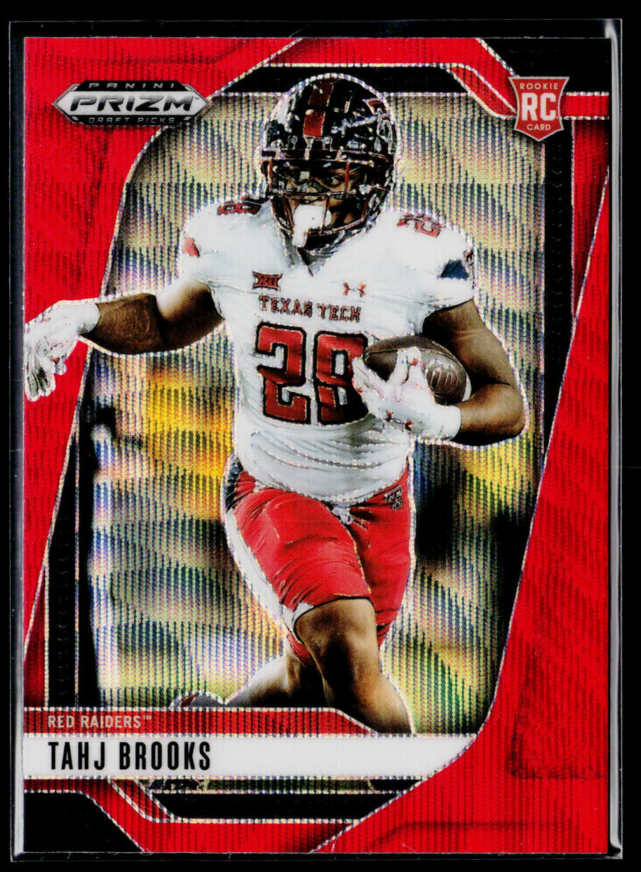 2025 Panini Prizm Draft Picks #134 Tahj Brooks Prizms Red Ice