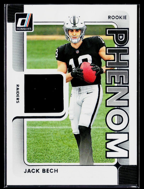 2025 Donruss #RPJ-JBH Jack Bech Rookie Phenom Jerseys