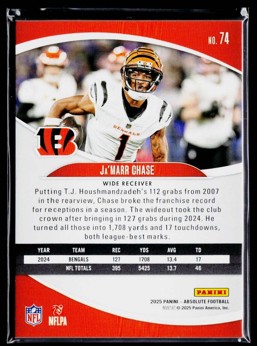 2025 Panini Absolute #74 Ja'Marr Chase Retail