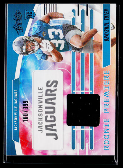 2025 Panini Absolute #RPM-BTN Bhayshul Tuten Rookie Premiere Materials #/399