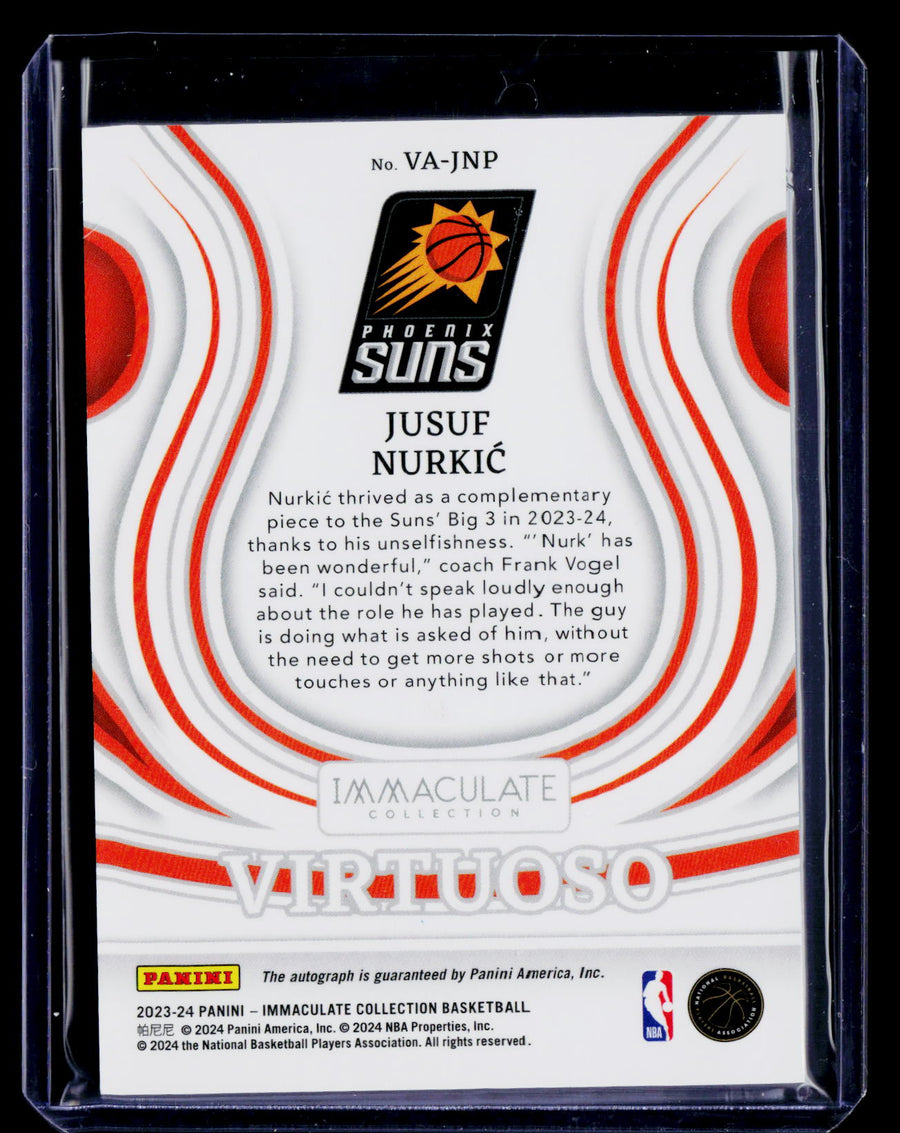 Panini Immaculate #VA-JNP Jusuf Nurkic 2023-24 Virtuoso Autographs #/99