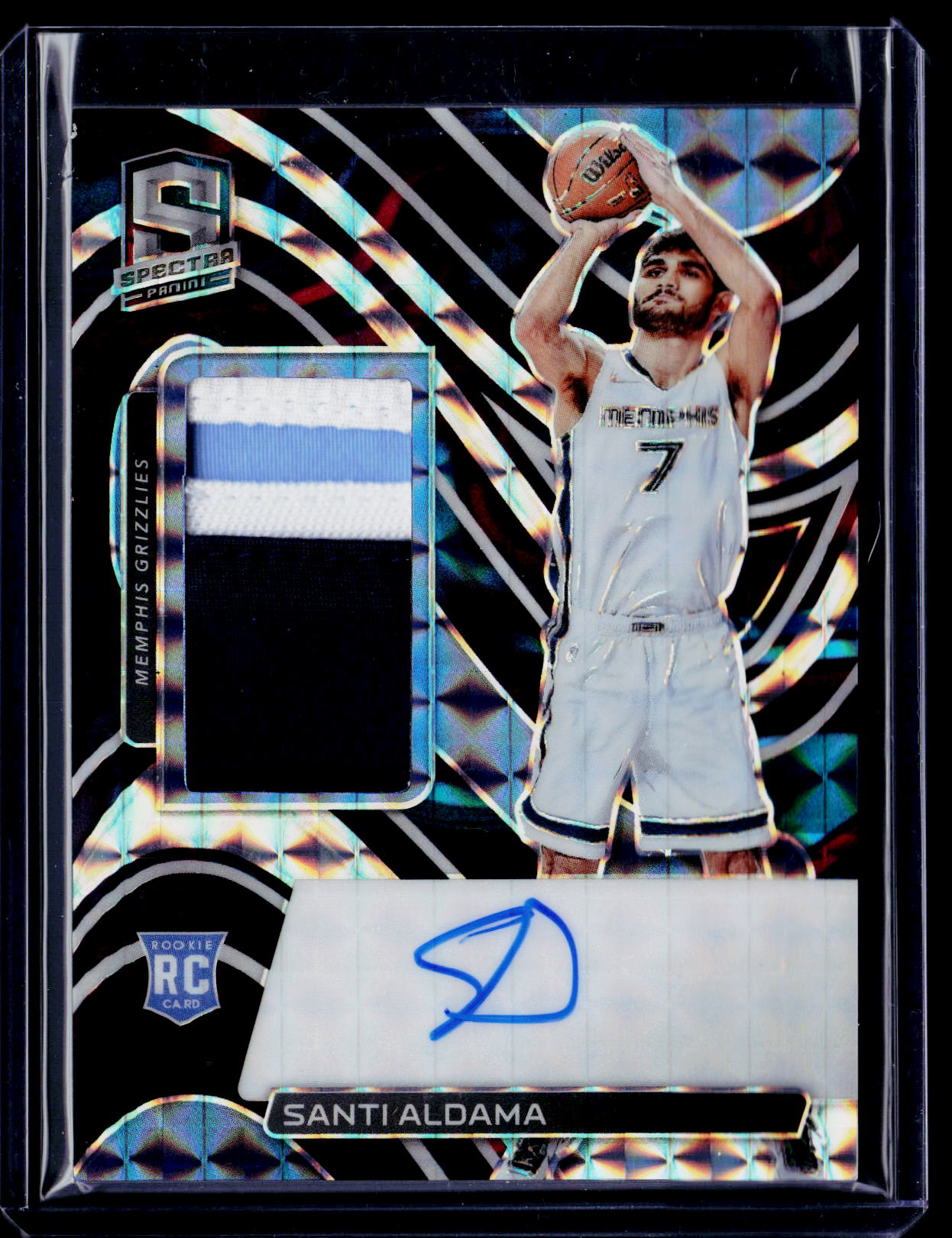 2021-22 Panini Spectra #218 Santi Aldama Interstellar #/49