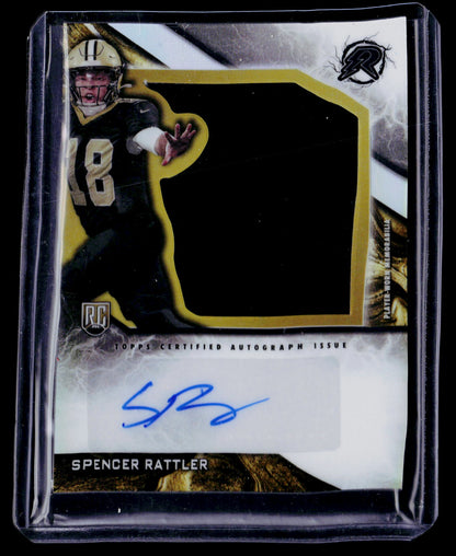 2024 Topps Resurgence #RPA-SR Spencer Rattler Resurgence Rookie Patch Autographs