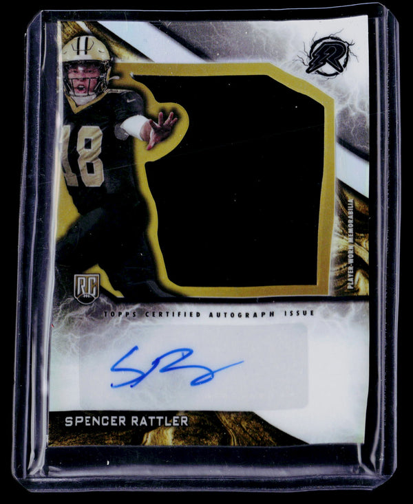 2024 Topps Resurgence #RPA-SR Spencer Rattler Resurgence Rookie Patch Autographs
