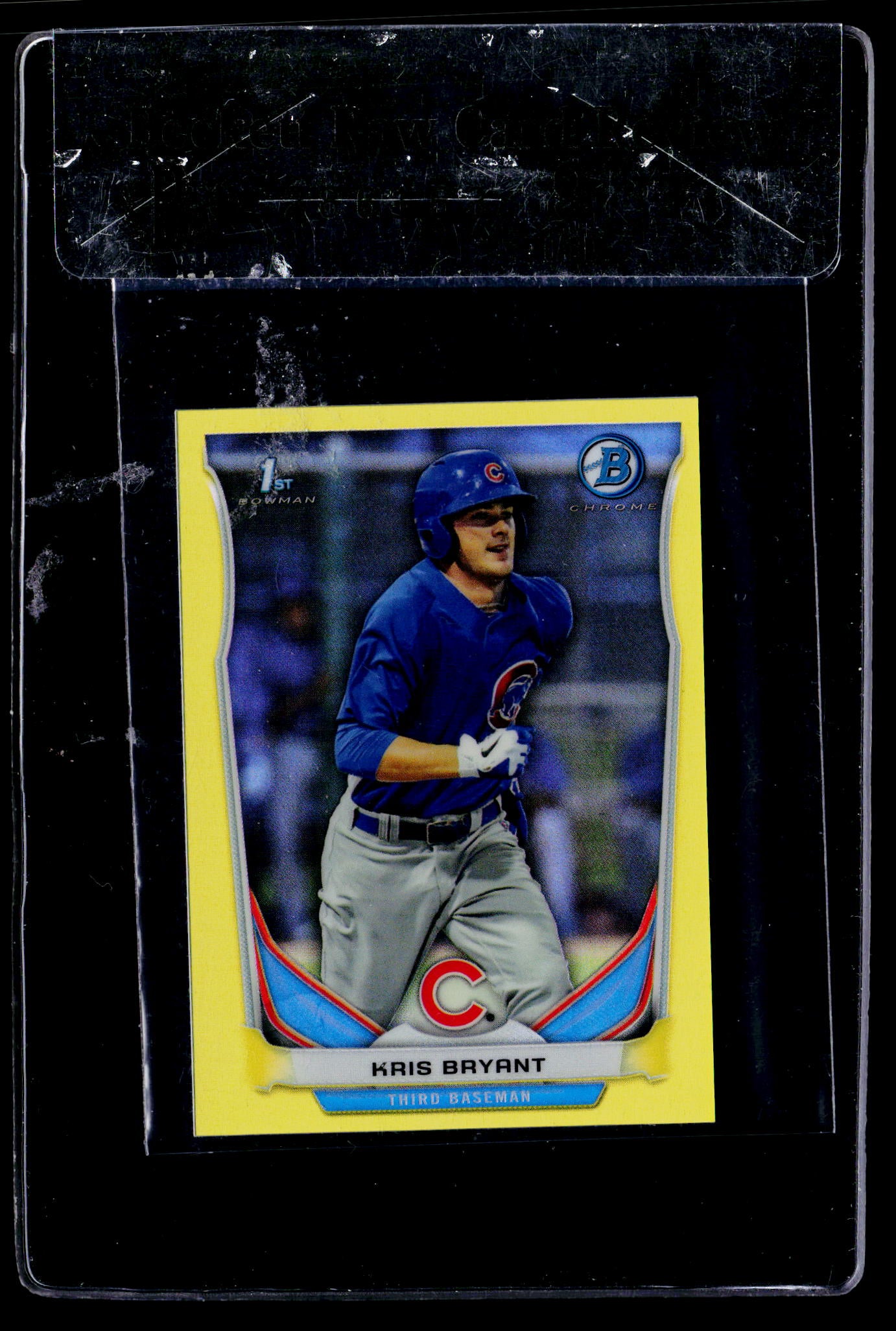 2014 Bowman Chrome Mini #1 Kris Bryant Yellow Refractors #/25