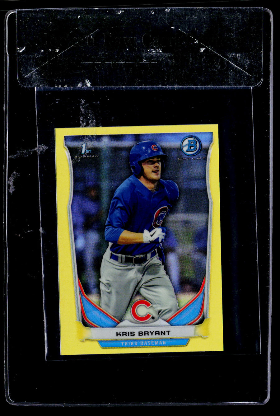 2014 Bowman Chrome Mini #1 Kris Bryant Yellow Refractors #/25