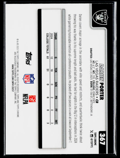 2025 Topps Chrome #367 Darien Porter