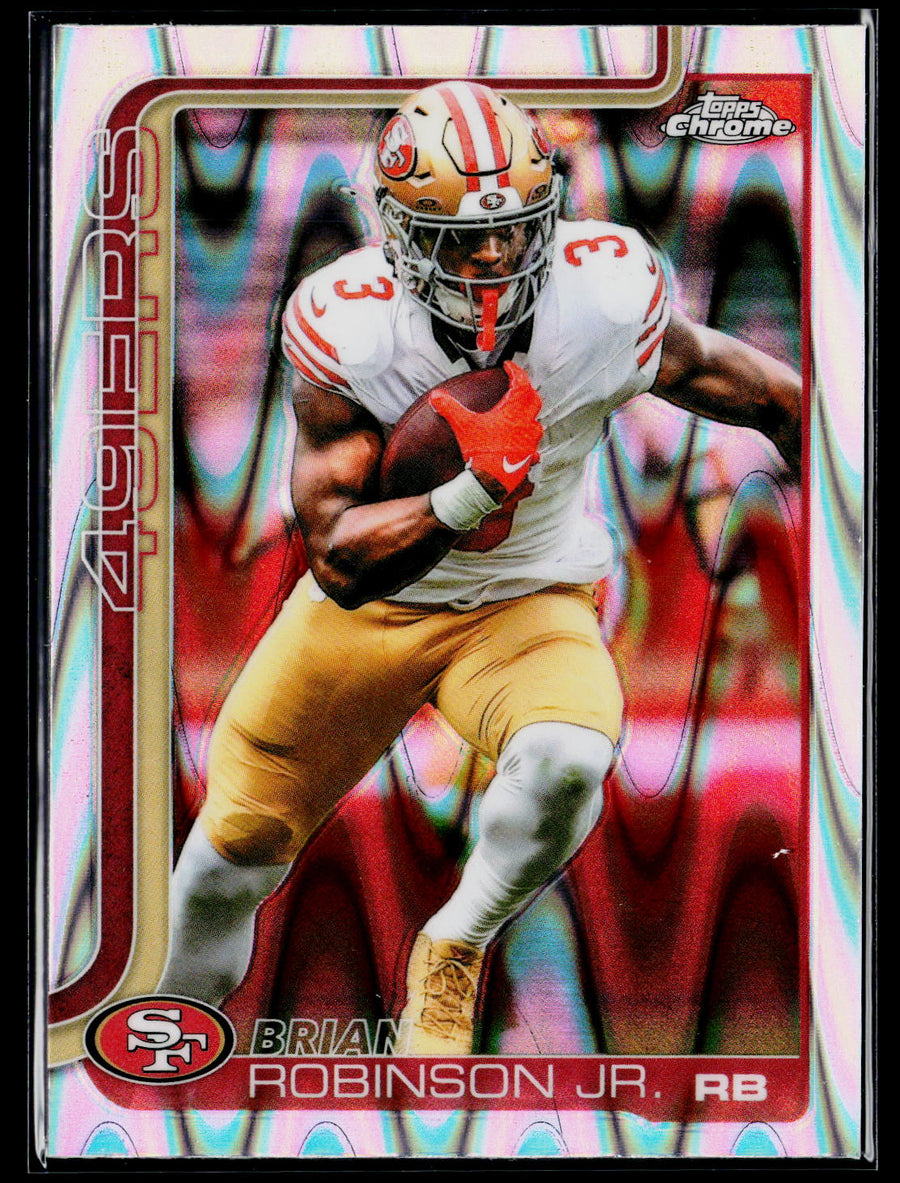 2025 Topps Chrome #296 Brian Robinson Jr. Ray Wave Refractor