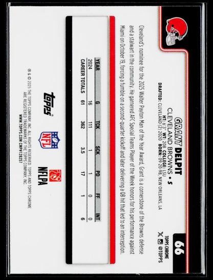 2025 Topps Chrome #66 Grant Delpit