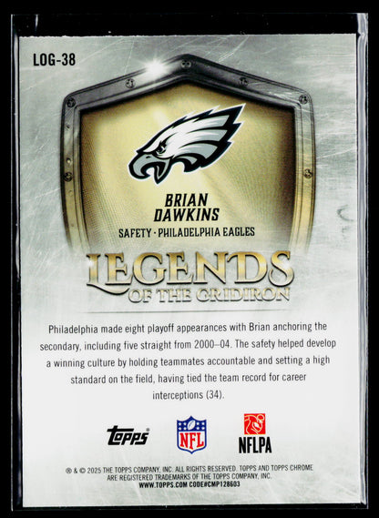 2025 Topps Chrome #LOG-38 Brian Dawkins Legends of the Gridiron
