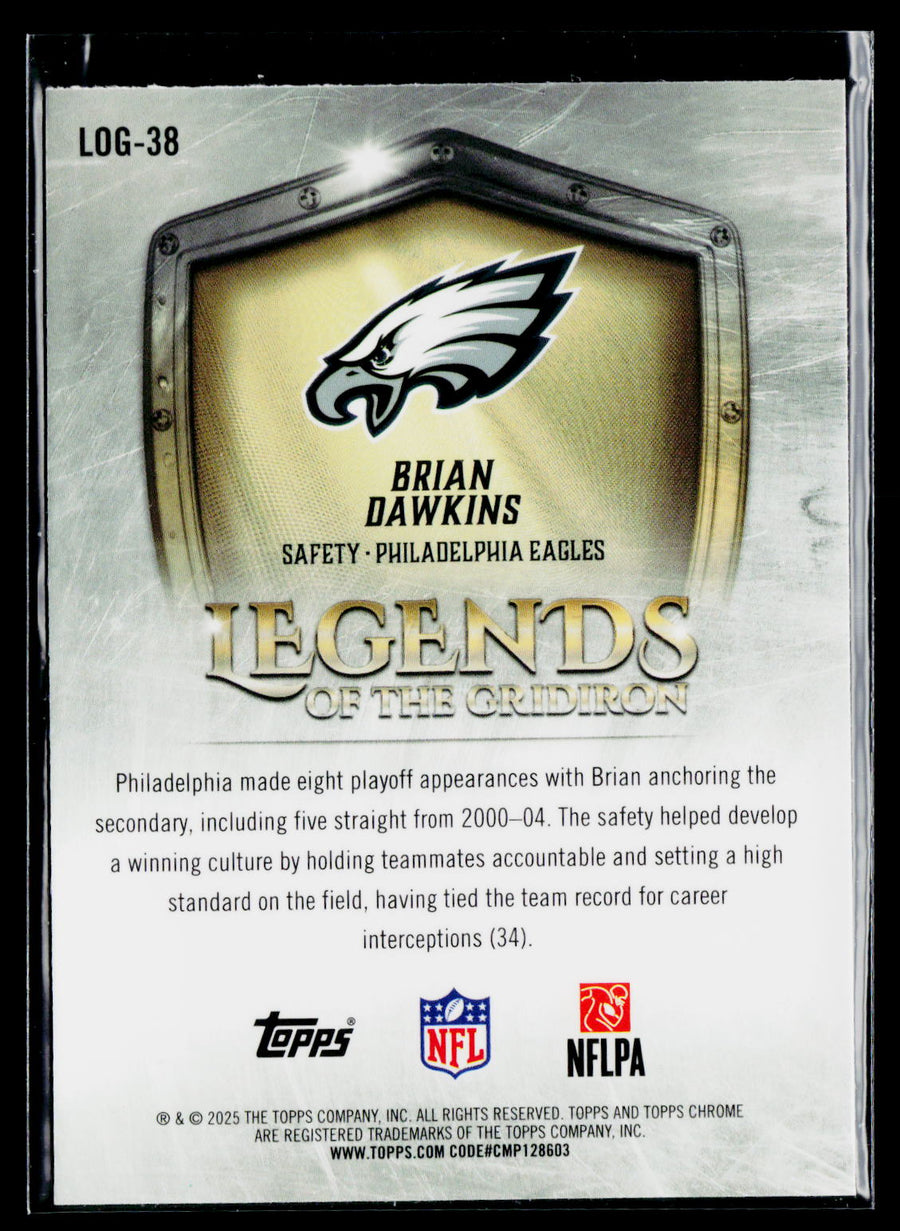 2025 Topps Chrome #LOG-38 Brian Dawkins Legends of the Gridiron