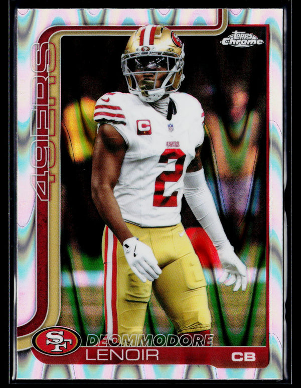 2025 Topps Chrome #269 Deommodore Lenoir Ray Wave Refractor