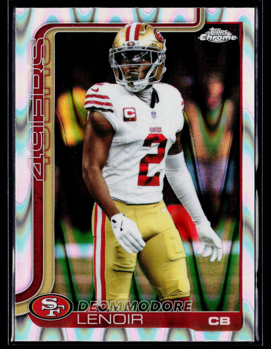 2025 Topps Chrome #269 Deommodore Lenoir Ray Wave Refractor