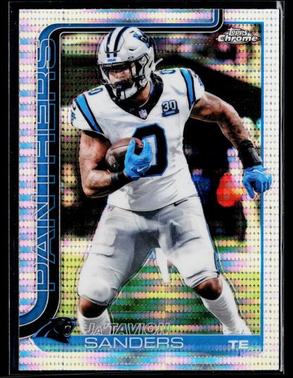 2025 Topps Chrome #45 Ja'Tavion Sanders Pulsar Refractor