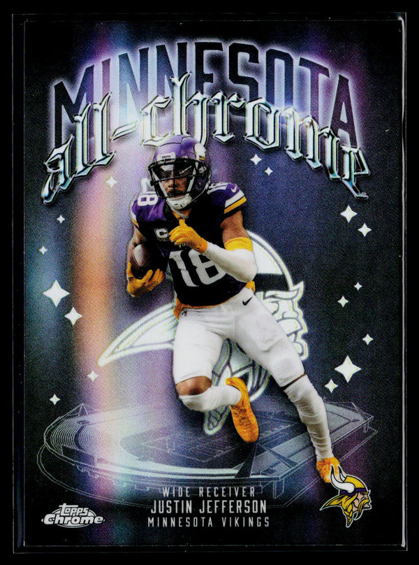 2025 Topps Chrome #ACT-6 Justin Jefferson All Chrome Team